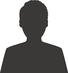 卡通男人头部剪影图