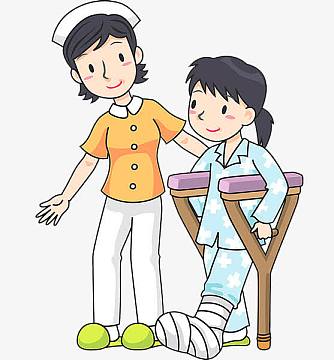 接受康复的女孩