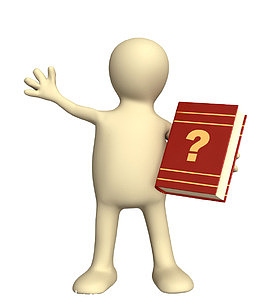 拿着书的3D人物