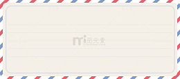 创意合成信封明信片效果