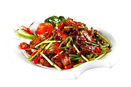 喷香炒菜青椒回锅肉