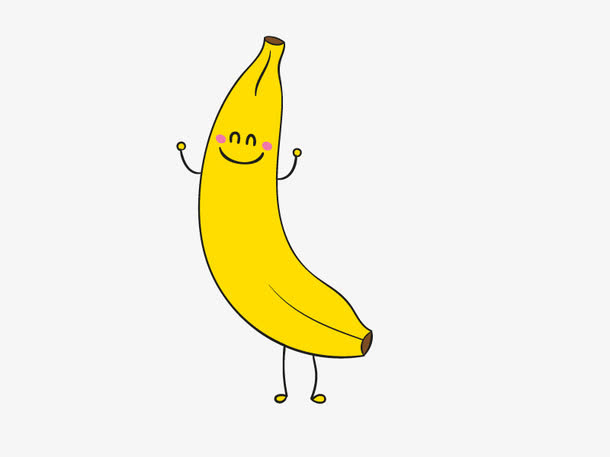 香蕉卡通矢量素材