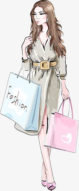 图aipngpng卡通购物交谈的女性人物aipngpng卡通时尚美女非洲美女矢