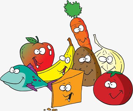 水果蔬菜鱼素材_水果蔬菜鱼图片元素-觅元素