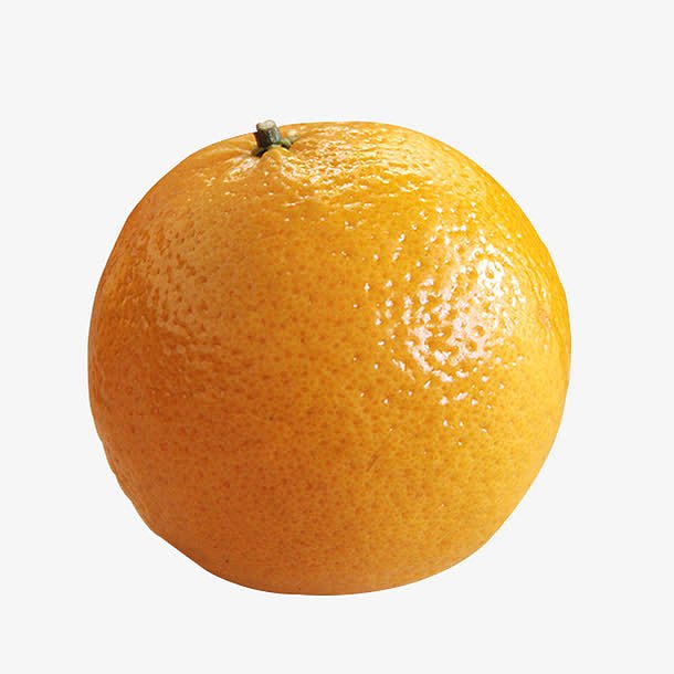 一个橙黄色的成熟的手剥橙皇帝柑