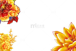 中国风花装饰