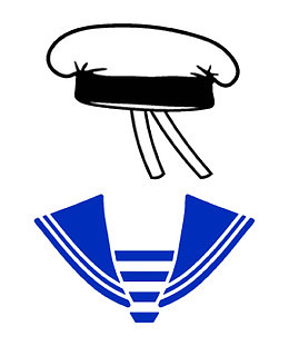 卡通水手服水手帽