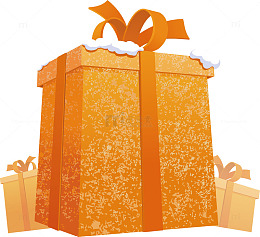 黄色礼物盒背景