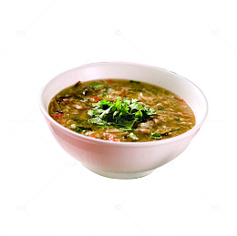 产品实物牛肉羹一碗