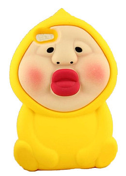 黄色红唇屁桃君手机套