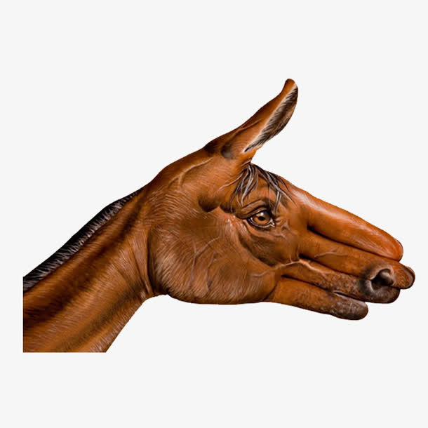 马屁小马手上绘图小拇指