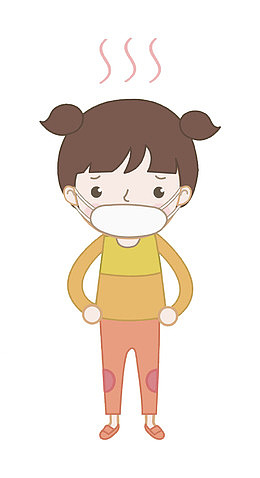 戴口罩的女孩