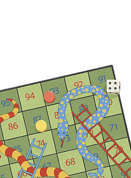 手绘彩色飞行棋