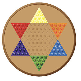 手绘彩色飞行棋