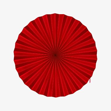 红色中国风折叠伞面