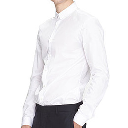 男士帅气白色衬衣