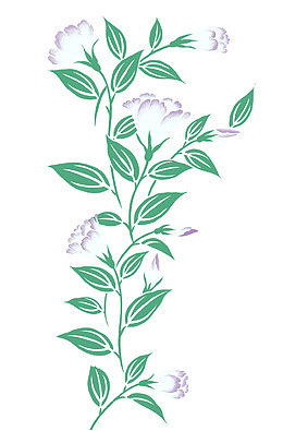 绿色植物花藤纹