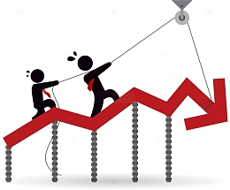 矢量图拉升下降箭头