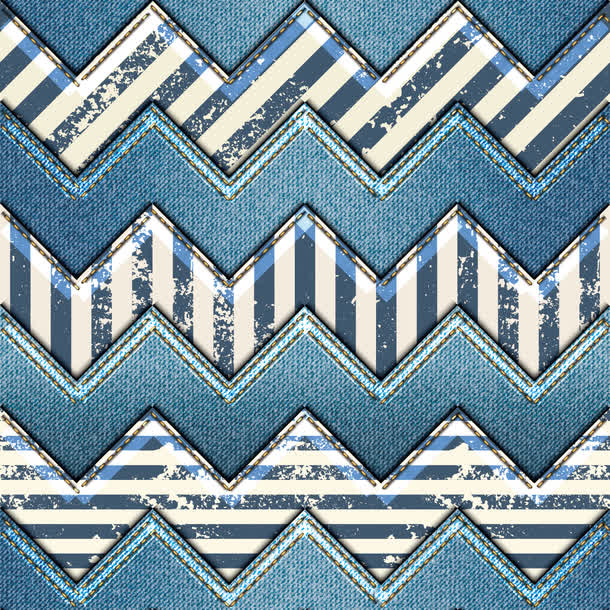 蓝色牛仔纹理免抠素材