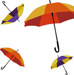 空中的雨伞