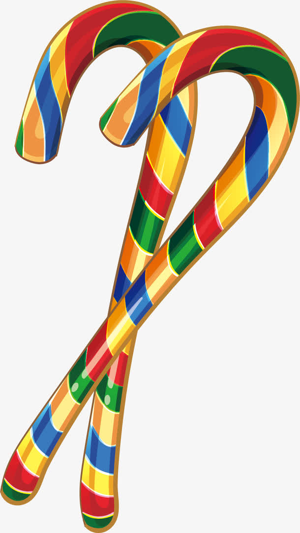 条纹魔法棒矢量图