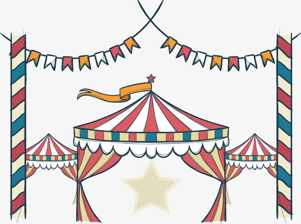 彩色条纹嘉年华现场