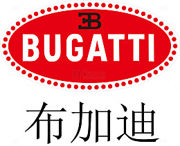 布加迪豪车汽车商标