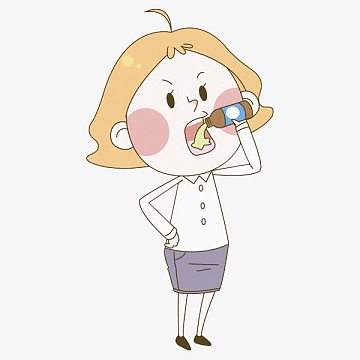 卡通生病吃药素材_卡通生病吃药图片元素-觅元素