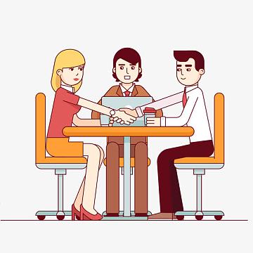 卡通思考的男人装饰(1000x1000)png商务合作办公矢量免抠素材(494x369