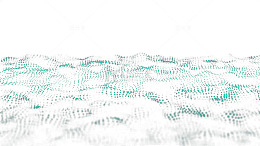 密集起伏粒子光点特效