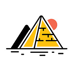 卡通棒棒哒矢量金字塔