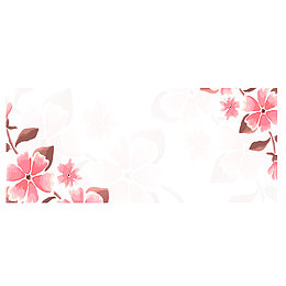 春天粉色桃花特色边框