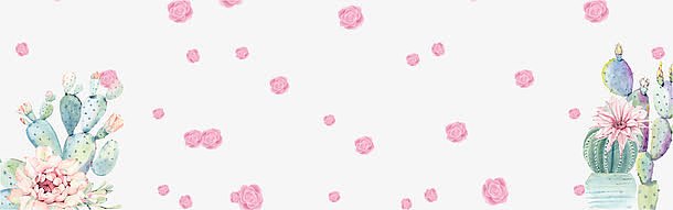 清新粉色花瓣装饰背景