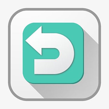 扁平时尚风格退回上一页按钮设计(600x600)png简约圆形按钮图标矢量