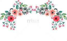38妇女节小清新美丽花朵边框
