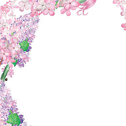 38妇女节小清新花朵创意边框