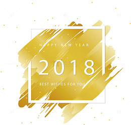 矢量图2018新年标签