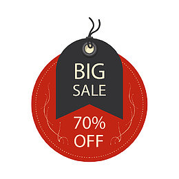 手绘创意促销标签