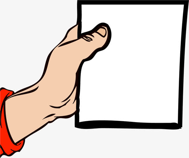 矢量手拿空白卡片免抠素材免费下载_觅元素51yuansu.com