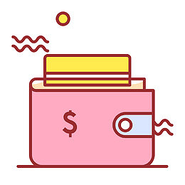 卡通钱包PNG下载