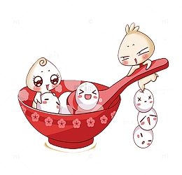 元宵节汤圆设计元素图像