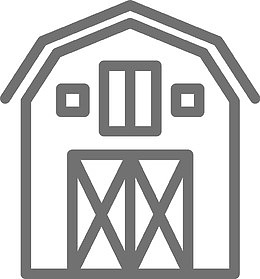 简笔画仓库图标