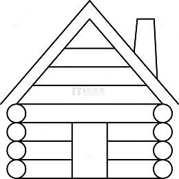 简笔画木头小仓库