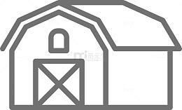 简笔画仓库图标