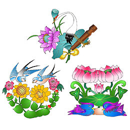 中国风吉祥花卉