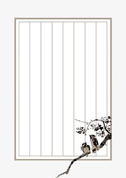 古风信封信纸素材