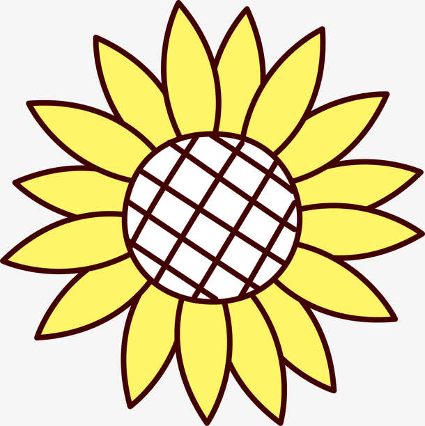 卡通太阳花向日葵