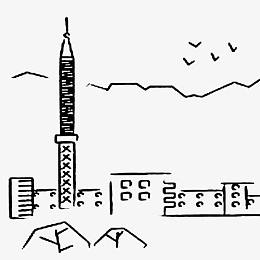 城市简笔画素材_城市简笔画png图片下载_觅元素