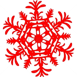 中国风窗花剪纸冬季雪花