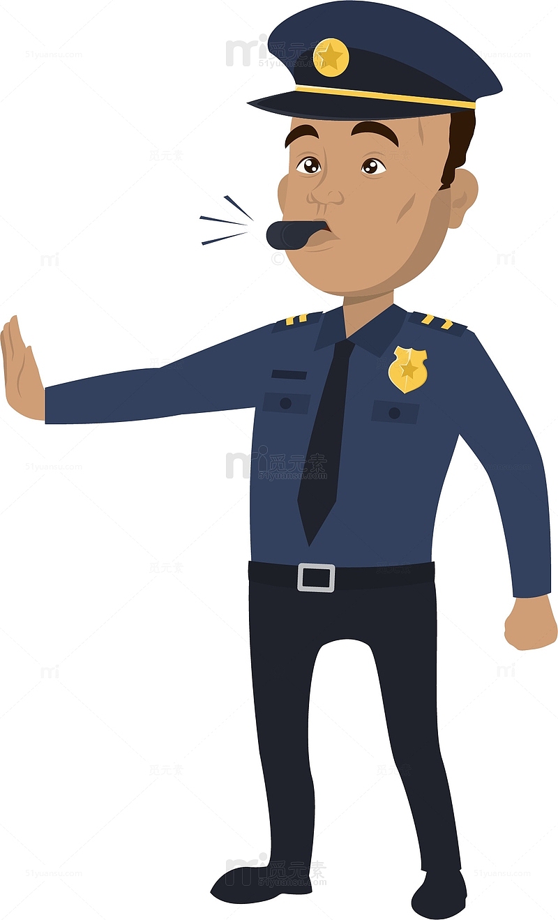 卡通交警